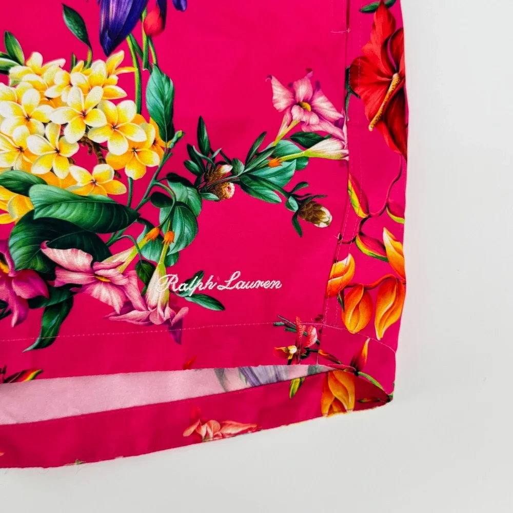 Ralph Lauren Purple Label Swim Trunks Pink Floral IT 5‎ US M